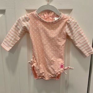 RuffleButts Rashgaurd Swimsuit